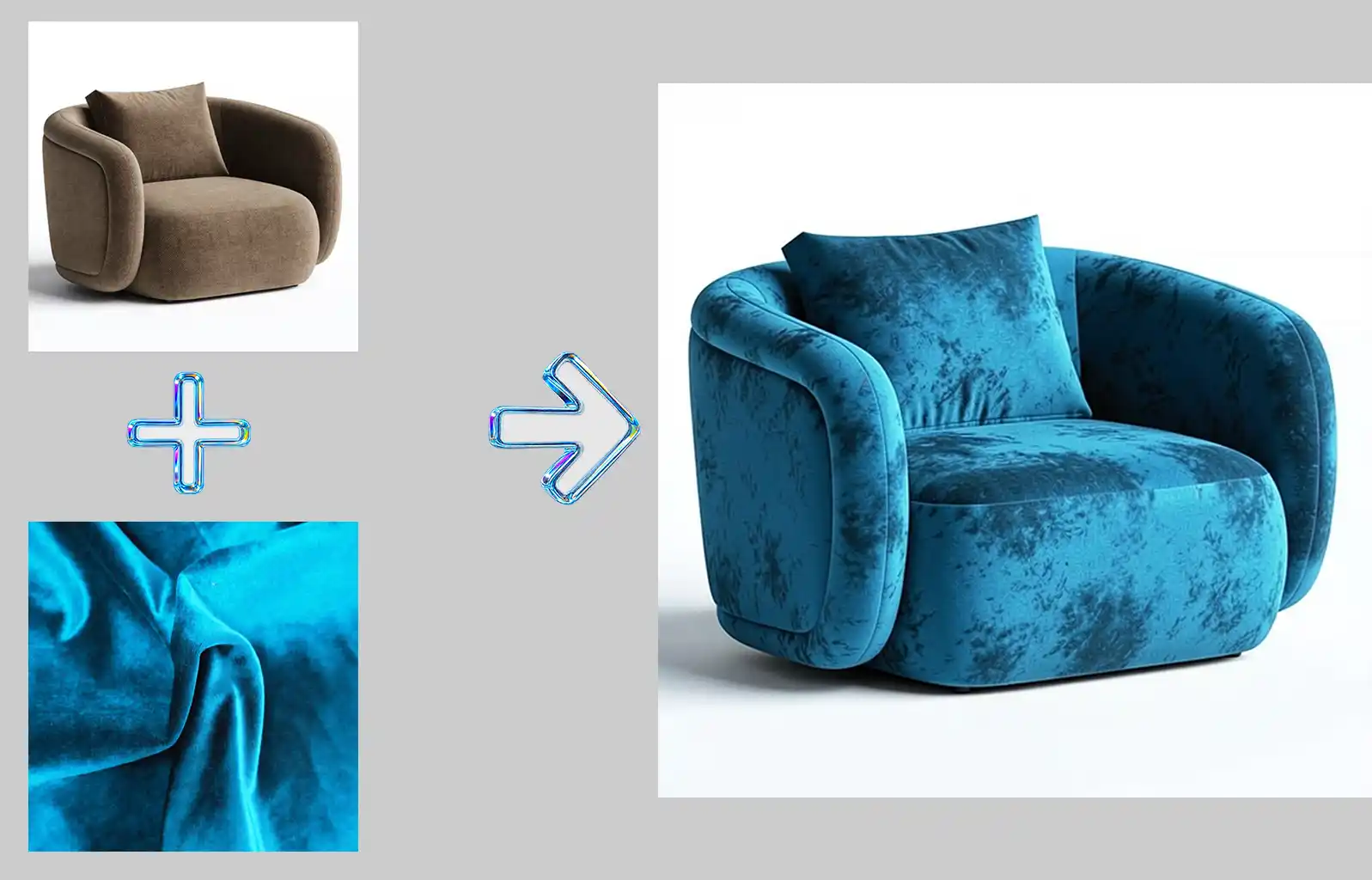 Sofy AI texture değiştirme sonucu